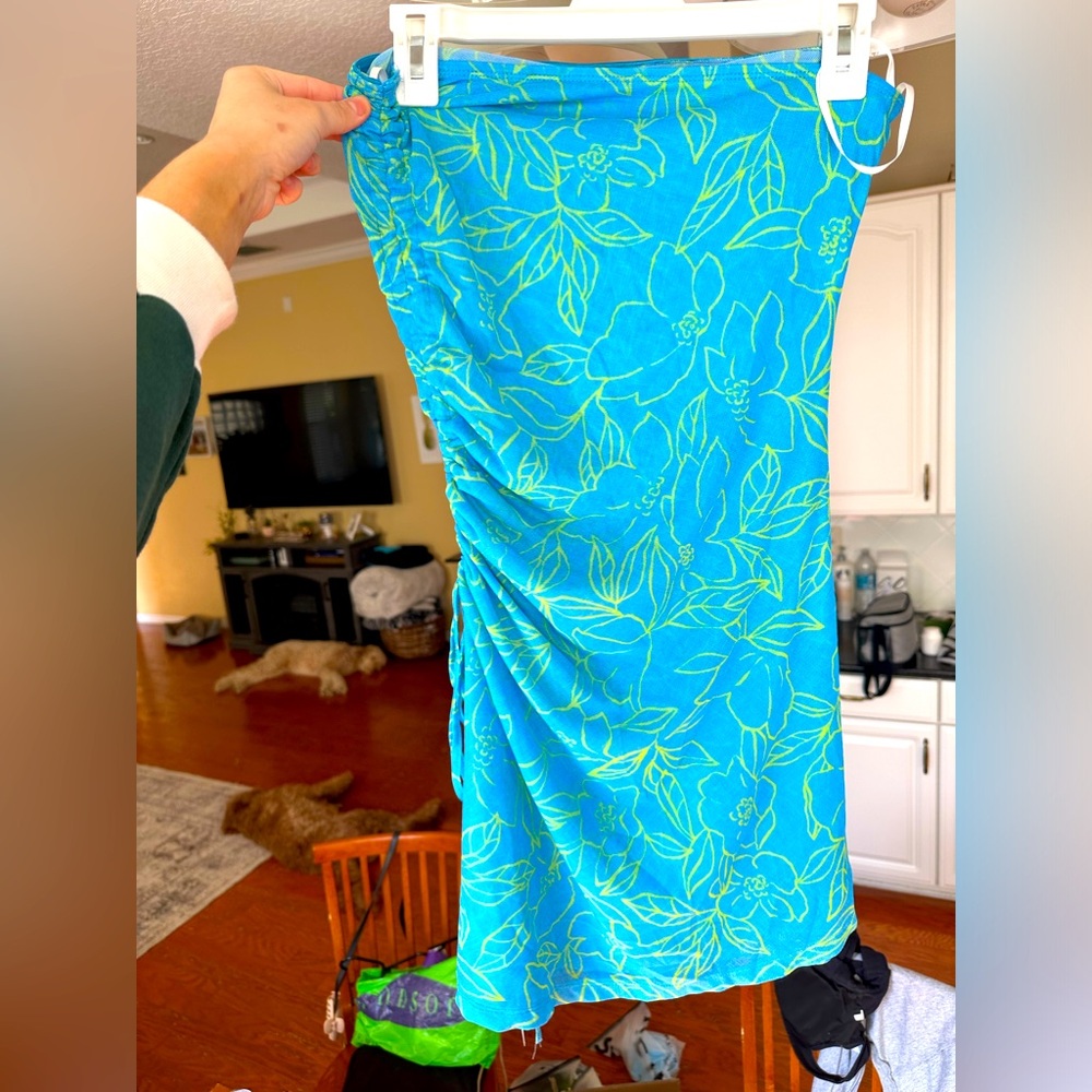 new vacation strapless mini dress